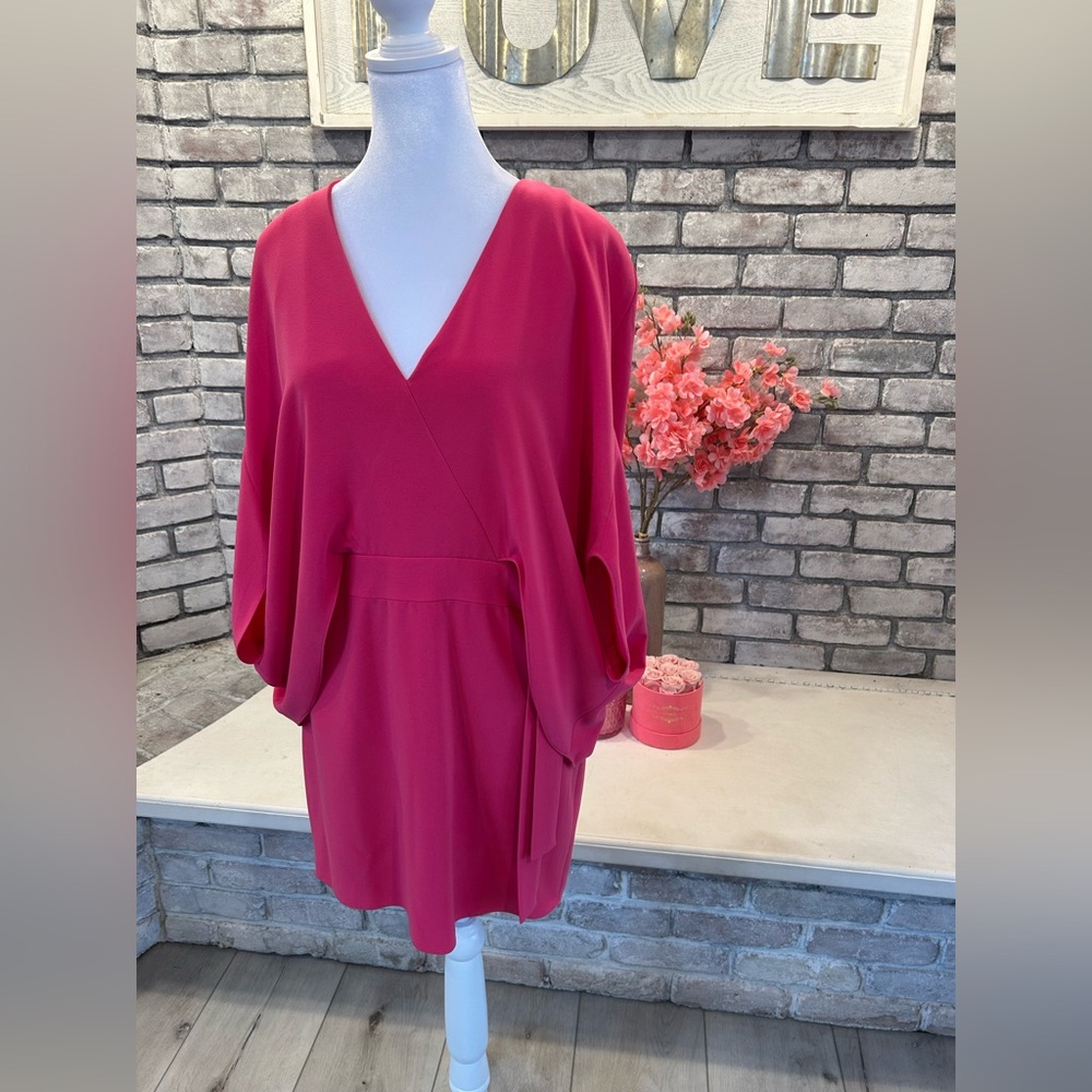 Halston Fuchsia Pink Mini Dress